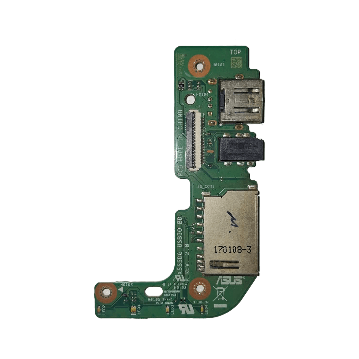 ASUS X555D USB + SD Kart + Ses Giriş/Çıkış I/O Kartı