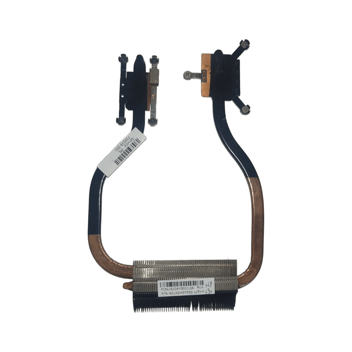 HP 15-D054ST İşlemci Soğutucu (Bakır Heatpipe + Heatsink) - Görsel 2